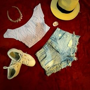 Purple crop top